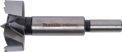 Image de Makita Mèche à bois 40,0x90mm avec pointe de centrage et queue ronde Bois D-42298