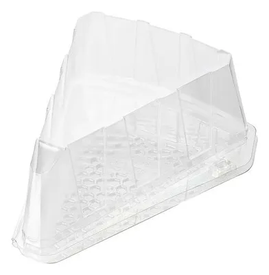 Produktbild von 110x Torteneck Klappbox APET dreieckig 15 x 11 x 8cm