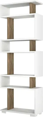 Immagine prodotto di Skye Decor, Blok - Bianco, Noce, Librerie, Bianco, 60 x 165 x 19,5 cm