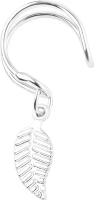 Produktbild von Ohrring Stilvoller, ausgehöhlter U-förmiger Metall-Ohrstecker ohne Piercing zum Geburtstag-Silber