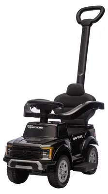 Produktbild von Puck Rutschauto Ford F150 mit Schiebestange - Schwarz | Draußen Spielzeug