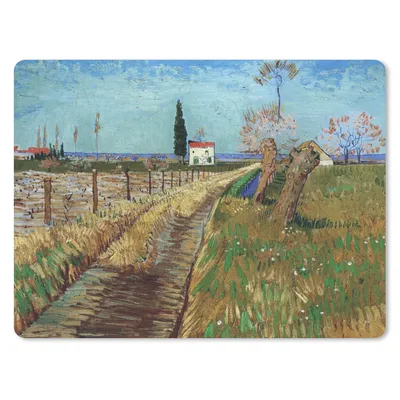 Produktbild von MuchoWow® Mauspad Mousepad Weg durch ein Weidenfeld - Vincent van Gogh 40x30 cm - Mousepads - Maus Mat - Pad - Mausunterlage - Anti Rutsch