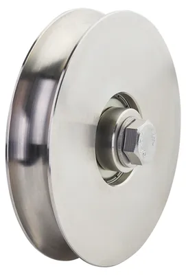 Produktbild von SOTECH Torrolle Ø 120 mm R10 – inkl. Montageset, Edelstahl SS304, Laufrolle für Schiebetor