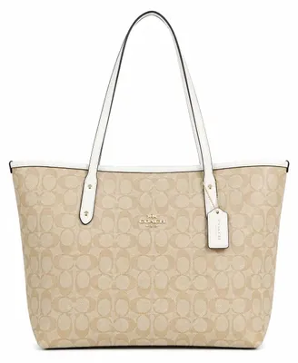 Obrázek produktu pro Dámská kabelka Coach, model Reversible City Tote, barva béžová/krémová