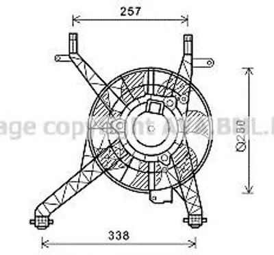 Produktbild von PRASCO FD7558 Lüfter Motorkühlung Kühlerlüfter für FORD Fiesta Mk6 Schrägheck (JA8, JR8) Wasserkühler