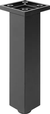 Produktbild von FP003 150 mm verstellbarer Möbelfuß, Mattschwarz