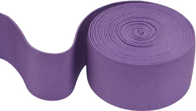 5m flaches Gummiband 50 mm breit Oeko-Tex Gummilitze elastisches Band lila