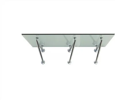Immagine prodotto di Glaszentrum Hagen - 230x90 cm Schizzo di vetro chiaro - Trasparente incl. Maniglia in acciaio
