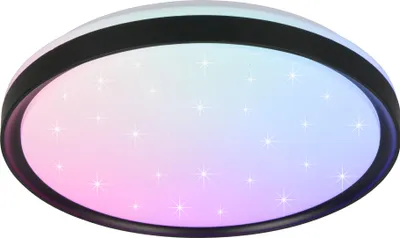 Produktbild von REALITY LED-Deckenleuchte SOLIT, R63581132, 14W, 1800lm, schwarz