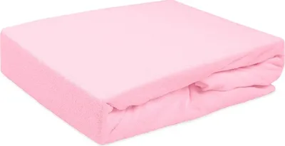 Obrázok produktu pre Vložené prestieradlo s elastickým pásom, froté 120x200 Svetloružová