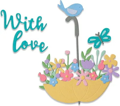 Immagine prodotto di SIZZIX Fustella per goffratura Fustella per goffratura, fiori con ombrello