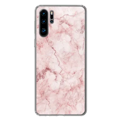 Produktbild von MuchoWow® Handyhülle Schutzhülle Hülle für Huawei P30 Pro Marmor - Rosa - Luxus Silikon Softcase Handy Hülle - Schutzdeckel