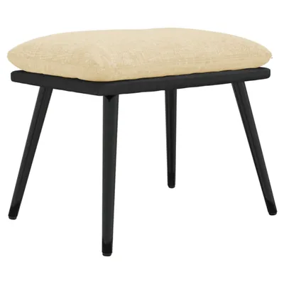 Obrázok produktu pre Podnožka Cream 45x29,5x35 cm Látka a umelá koža