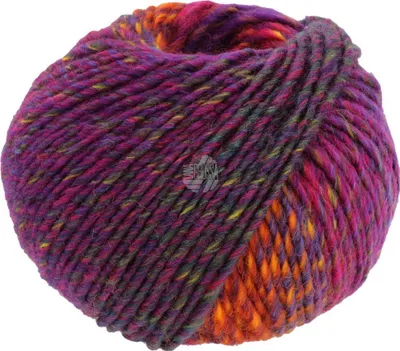 Produktbild von Lana Grossa - Colors For You 0146 rotviolett blauviolett zyklam gelb dunkelgrün gelbgrün orange feuerrot bordeaux