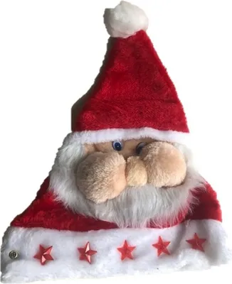 Produktbild von Weihnachtsmütze Nikolausmütze Weihnachtsmann Nikolaus Mütze mit 5 Sternen