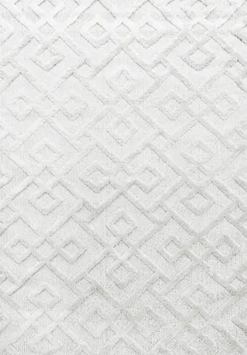 Productafbeelding van Tapijt voor de woonkamer, hoogpolig, crème kleur, rechthoekig, 160x230 cm, geometrisch design
