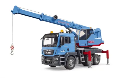 Produktbild von BRUDER MAN TGS Kran-LKW, Kranwagen, 4 Jahr(e), ABS Synthetik, Blau