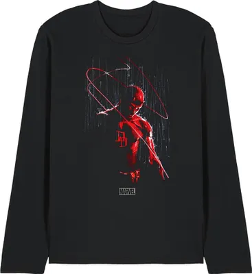 Produktbild von Daredevil - T-Shirt für Herren/Damen Uni, Langärmlig TV28627 (XL) (Schwarz)