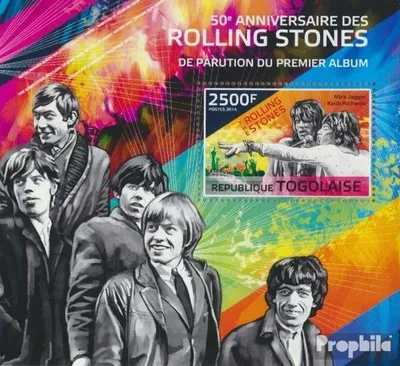 Produktbild von Briefmarken Togo 2014 Mi Block 1039 (kompl. Ausgabe) postfrisch Rolling Stones