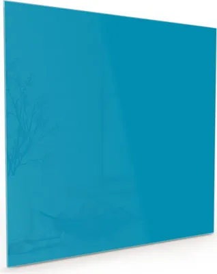 Produktbild von Küchenrückwand Spritzschutz Glas mit Motiv Türkiser Hintergrund I 40 x 40 cm