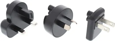 Produktbild von InLine® Stromadapter-Set für USB Netzteil 4-fach, schwarz
