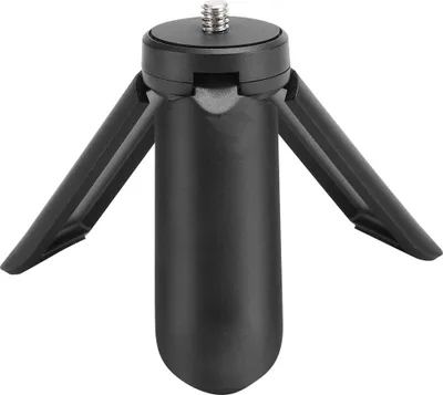 Image de RASTKY Tripode Non-Slip Trépied de bureau avec vis 1/4 pouce Support pour appareil photo de smartphone (Noir)