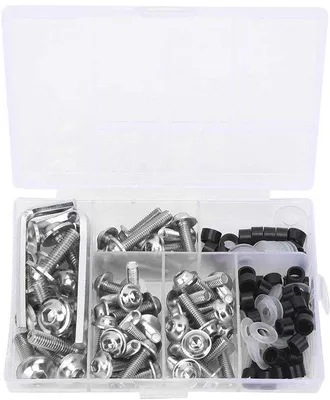 Imagen del producto de Kit de embrague para motocicleta - 158 piezas - Tornillos de aluminio - Juego de tuercas/clips - Kit versátil - Alta calidad