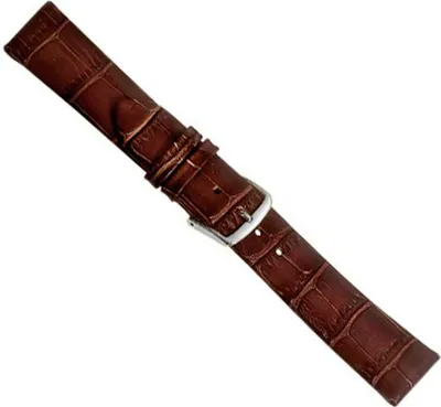 Produktbild von Clip Uhrenarmband Kalbsleder Dunkelbraun Louisiana 20459S, Stegbreite:12mm