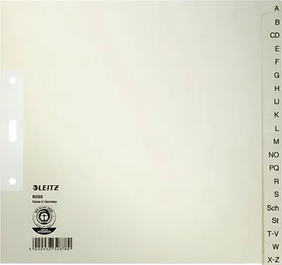 Produktbild von LEITZ Tauenpapier-Register A-Z A4 halbe Höhe 20-teilig (80609585)