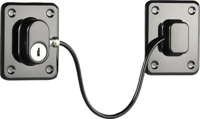 Productafbeelding van INF Raamsluiting (2 stuks) - Valraam Beveiliging, Kindveiligheid & Inbraakbeveiliging - Geen boren nodig zwart