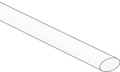 Obrázek produktu pro Smršťovací bužírka 6,4 mm - bílá - 50 ks