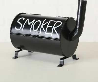 Produktbild von Boltze Aschenbecher Smoker Sturmaschenbecher aus Metall, 20x10 cm