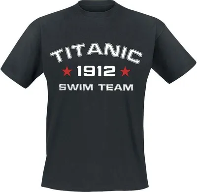 Produktbild von Sprüche T-Shirt Herren Titanic Swim Team schwarz M