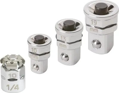 Produktbild von KS Tools 503.4286, Steckschlüssel-Satz, 4 Kopf/Köpfe, Chrom-Vanadium-Stahl, DIN 3120, ISO 1174, 270 g