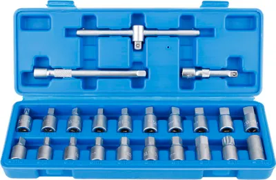 Image de 23Pcs/Set 3/8in Oil Drain Sump Screw Sleeve Removal Kit Car Repairing Tool