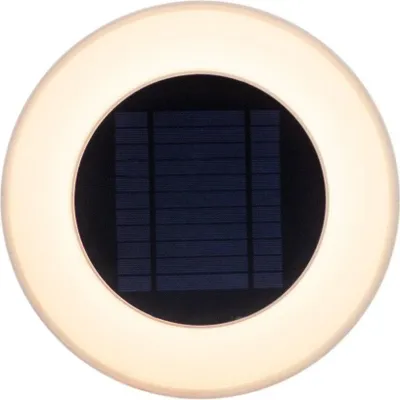 Produktbild von LED Wandleuchte außen Solar Ø 39 cm rund IP65 3500 K 200 lm mit Fernbedienung Modern Solarlampe Garten Terrasse