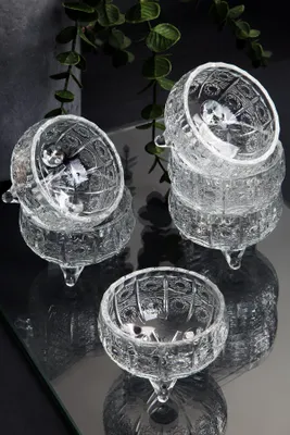Zdjęcie produktu dla Hermia Concept, İP-AHE6B - Eye Plain, miski, zestaw misek (6-częściowy), wielokolorowe, szkło, 8,5 x 8,5 x 5 cm