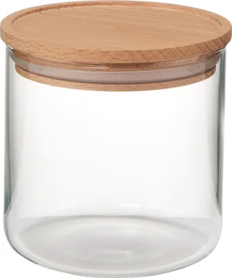 Produktbild von EVA Vorratsglas mit Holzdeckel 0,4 Liter