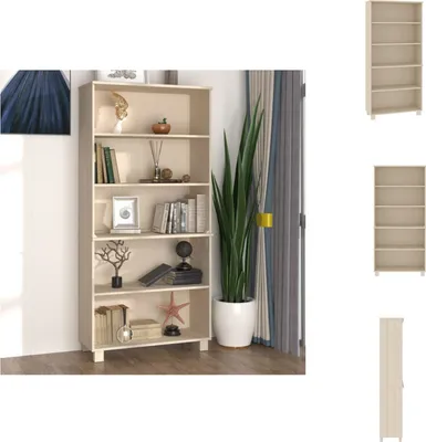 Produktbild von vidaXL Highboard HAMAR Massivholz Kiefer Honigbraun -  Sideboards