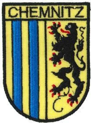Produktbild von Aufnäher Patches Wappen Chemnitz Gr. ca. 6 x 8,5 cm  01653