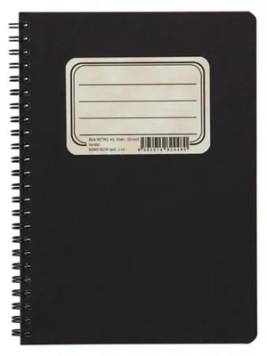 Produktbild von RETRO A6 Notizblock, kariert, 50 Blatt