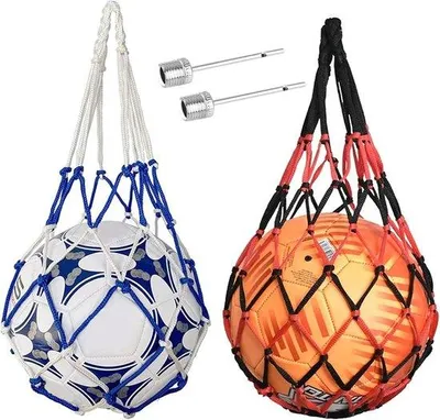 Produktbild von Handballset - tragbar - für Fußballtraining - 2 Teile - blau und rot