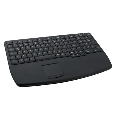 Produktbild von GETT Tastatur - Kabel Konnektivität - USB Schnittstelle - TouchPad - Deutsch - Schwarz - Schere Keyswitch - 104 Taste(n)