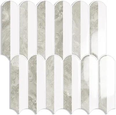 Image de Panneaux muraux 3D, 10 pièces, couleur beige, pour cuisine