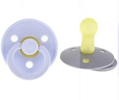 Produktbild von BIBS 120223 BLUE/IRON 6-18M Latex-Schnuller, BPA-frei