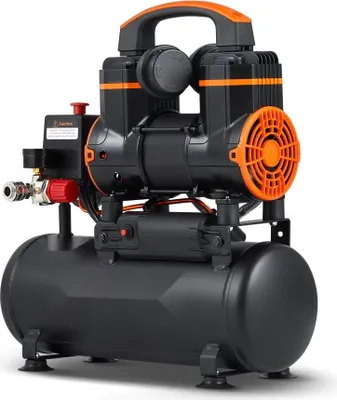 Produktbild von 900W Druckluftkompressor - Flüsterkompressor - Ölfrei - 8L - 2800U/min