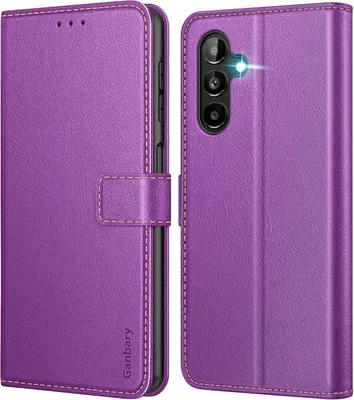 Image de Samsung Galaxy A04s / A13 5G Housse cuir à rabat pour téléphone portable Violet