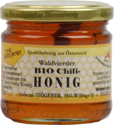 Produktbild von Honig mit Chili 250g