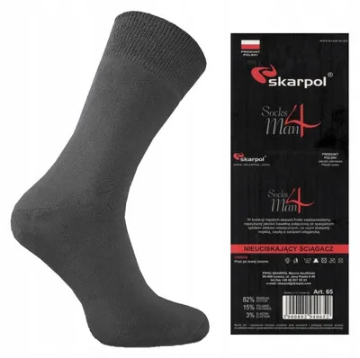 Image de Skarpol Chaussettes Homme Bleu Marine Taille 45-47 Confort