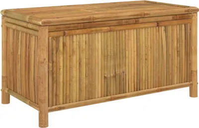 Image de vidaXL Coffre de jardin 110x52x55 cm Bambou - Coffres de jardin